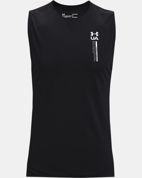 Camiseta sin mangas UA Iso-Chill Perforated para hombre, Black, pdpMainDesktop image number 4